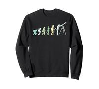 Astronomie Evolution Télescope Astronome Galaxie Étoiles Sweatshirt