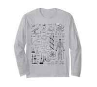 Astronomie Physique Mathématiques Biologie Chimie Science Doodle Manche Longue