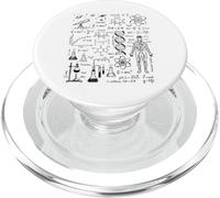 Astronomie Physique Mathématiques Biologie Chimie Science Doodle PopSockets PopGrip pour MagSafe