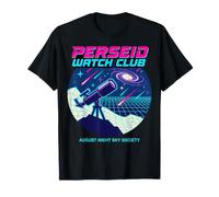 Astronomie rétro de Pluie de météores perséides Août Observation des étoiles T-Shirt