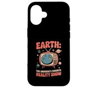 Astronomie « Universe's Favorite Reality Show » Funny Earth Coque pour iPhone 16