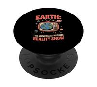 Astronomie « Universe's Favorite Reality Show » Funny Earth PopSockets PopGrip Adhésif