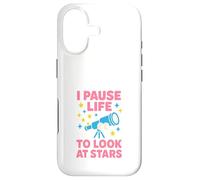 Astronomie Vaporwave Télescope Spatial d'observation des étoiles rétro Coque pour iPhone 17