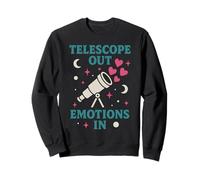 Astronomie Vaporwave Télescope Spatial d'observation des étoiles rétro Sweatshirt