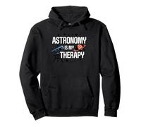 Astronomy is My Therapy télescope planète Art Fan Espace Sweat à Capuche