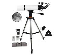 Astronomy Telescope, Beginners Telescope, Full Set Portable Telescope with Adjustable Height Tripod and 80 mm Objective Lens, View Landscape Planet, Best Gift for Kids and Adults WOWCSXWC
