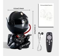 AstronsomStarry Sky Projector Night Light,Galaxy Star Sky,Lampe de projection LED avec télécommande pour chambre d'enfant,décoration de fête à la maison - Type Guitar Black