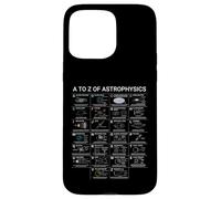 Astrophysique A-Z Space Concepts Tableau éducatif Coque pour iPhone 15 Pro Max