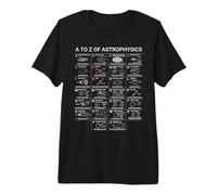 Astrophysique A-Z Space Concepts Tableau éducatif T-Shirt Haut de Gamme