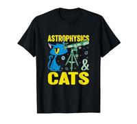 Astrophysique et Chats Astrophysicien drôle Astronomie T-Shirt Graphique avec Valeur