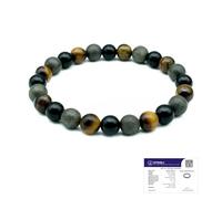 Astrotalk Bracelet argent | Abondance et protection | Certificat d'authenticité | Abondance, sauvegarde et clarté | Bracelet astrologie pour homme et femme