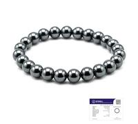 Astrotalk Bracelet Karz Mukti | Richesse et prospérité | Hématite argentée originale | Bonne chance et protection | Bracelet astrologique pour homme et femme