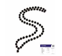 Astrotalk Karungali Malai 54 + 1 perles en fil de cuivre (8 mm) Karungali Mala Original pour protéger et équilibrer Mars Parfait Jap Mala pour la méditation, cadeau homme femme boîte