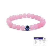 Astrotalk Ultimate Love Attraction Bracelet | Bracelet quartz rose pour femme | Certificat d'authenticité | Magnifiquement fabriqué avec des cristaux de guérison | Cadeau pour homme et femme, One Size