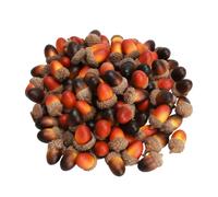 ASTRQLE Lot de 50 glands artificiels avec capuchons naturels pour décoration d'automne pour mariage, Noël, fête, maison, table, récolte d'automne, centre de table, loisirs créatifs