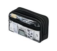 Astuccio carino, astuccio di grande acità, a 6 strati, résistant et facile da pulire, tasca con cerniera, con manico, dewsign, organisateur da ufficio, regalo per studenti, artisti, ragazze, ragazzi,