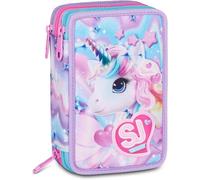 Astuccio Seven SJ Gang Sac d'école avec triple licorne, 20 x 12 x 7 cm