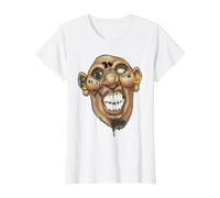Astuce de Peinture en Spray pour Graffiti Old School T-Shirt Graphique avec Valeur, Femme, Blanc, M