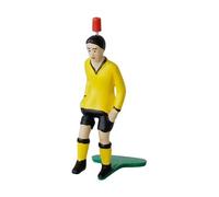 TIPP-KICK Top-Kicker Classique I Joueurs originaux pour petits et grands I Jouez avec cette figurine dans tous nos jeux de football de table I Accessoires I Maillot jaune I Jeu simulation foot