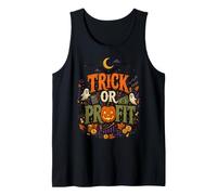 Astuce ou Profit drôle Halloween Bourse rétro Débardeur