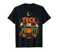 Astuce ou Profit drôle Halloween Bourse rétro T-Shirt