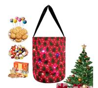 Astuce ou traitement LED lumineux | s de Noël avec lumière LED en polyester - Cube réutilisable multifonction pour cadeaux, main réutilisable en forme de cube