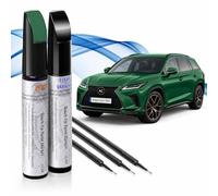 Asturcolor Stylo Retouche Peinture compatible avec Lexus 6M1 Dark Emerald Green Pearl - Kit Base + Vernis 2 x 12 ml avec Pinceaux, Réparation Rayures et Éclats