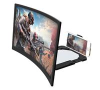 ASTVDFQK Loupe D'écran Incurvée 16 Pouces for Téléphone Portable, Agrandisseur Ecran Telephone 3D HD for Projection for Films Et Vidéos, Compatible avec Tous Les Smartphones.