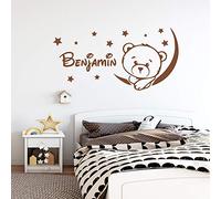 asu Sticker Mural Prénom Personnalisé Sticker Chambre Bebe Nom Personnalisable Mesure Décoration Naissance Bapteme Cadeau Personnalisable Stickers muraux personnalisé prénom (M)