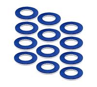 ASUBHA Lot de 12 joints de bouchon de vidange d'huile compatibles avec Lexus Toyota Scion CT200h ES350 Prius Tundra Sienna Tacoma 4Runner RAV4 Scion tC xB xD, joints de bouchon d'huile en aluminium de