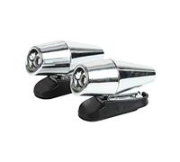 Asudaro 2 Pcs Sifflet à Ultrasons pour Cerf, Sifflets à Ultrasons Animaux Dispositifs D'alarme Auto-adhésifs Sifflet De Cerf pour Voiture Moto Voyage Extérieur-portée Est De 1/4 Mille