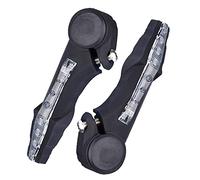 Asudaro 2 Pcs Voyant D'avertissement De Vélo, Guidon De Vélo étanche Corne De Vache Poignée Poignée Clignotant Indicateur pour VTT Route VTT