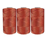 Asudaro 3 Rouleau Corde Macramé,Fil Macramé Coton Corde Coton Naturelle, Ficelle Cordon Macramé Cordelette 1,5mm 100g 26 Couleurs Cordon De Ficelle De Polyester Ciré Bracelet De Fil en Macramé