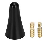 Asudaro Antenne de voiture, Antenne d'autoradio courte petite antenne de voiture Antenne de voiture en aluminium vis métal antenne de capuchon de toit court Antenne de voiture courte universell