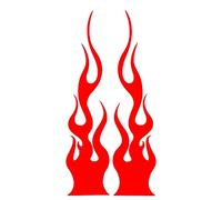 Asudaro Autocollant Flamme Totem - Stickers Feu Style pour Moto, Vélo, Casque