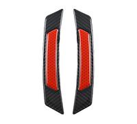 Asudaro Autocollants réfléchissants de sourcil roue de 2 pièces Autocollants réfléchissants Autocollant d'avertissement de sécurité de nuit en Fiber de carbone Autocollant de Protection réfléchissant