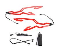 Asudaro Bande lumineuse pour casque de moto, Lumière pour casque de moto rechargeable Kit de décoration Le pour la conduite de nuit pour la plupart des casques avec étiquette de signal LED