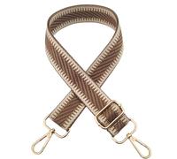 Asudaro Bandoulière Sac à Main, Sangle Sac Remplacement avec Boucle Dorée 72 à 130 CM,Largeur Est 3,8 CM Bandouliere Sac a Main Sangle Sac Bandoulière Femmes Straps,Kaki Profond