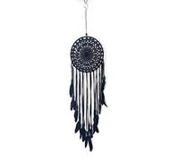 Asudaro Capteur de rêves Grand Dream Catcher Plume Dreamcatcher Macramé Tenture Murale Ornement Vintage De Mariage Décorations pour La Maison 20 cm Cercle 75-80 cm Long
