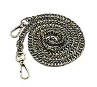 Asudaro Chaîne de Poche, Sac à Bandoulière Femme Anse de Sac à Main Sangle de Chaîne en Métal, Ceintures de Remplacement Sangle de Poignet pour Sac à Main 120cmCouleur bronze