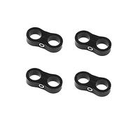 Asudaro Collier de séparation de tuyau, Pinces de montage de conduite de carburant Adaptateur de raccord de tuyau en aluminium pour tuyau de carburant 3/8, conduite d'huile AN4-AN10