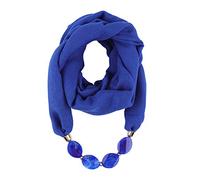 Asudaro Collier pour femme Bijou fantaisie Pendentif Écharpe Protection Solaire Anniversaire Style Bohême Chaîne Foulard Collier Vêtemen180 x 48 cm