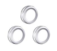 Asudaro Couvercle de décoration de bouton de volume de climatisation 3Pcs Bouton de climatisation de voiture Anneau de ventilation de climatisation Compatible avec A B Classe E GLK GLA CLA GLE ML GL