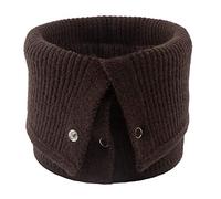 Asudaro Écharpe tricotée unisexe chaude d'hiver, Chapeau Cache Cou écharpe tricotée col rond élastique en plein air chaud couleur pure écharpe tricotée hiver chaud foulard pour femmes hommes