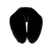 Asudaro Femmes Hiver Col Amovible, 60CM Col En Fourrure Synthétique, Fourrure Col Artificiel Amovible Echarpe Fausse Fourrure Dames Châle Col En Fourrure D’hiver,Pour D'hiver Froid Et Chaud