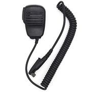 Asudaro Haut-Parleur de Microphone à Main 6Pin, Microphone Haut-Parleur Professionnel de Radio bidirectionnelle Portable 3.5mm Compatible avec Motorola GP328Plus GP344 Talkie-walkie Radio