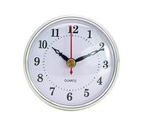 Asudaro Horloge à Quartz 70mm/80mm/90mm/103mm/108mm/150mm De Diamètre Silencieuse sans Tic-Tac Horloge Créative Ronde pour Salle De Bain Cuisine Chambre à Coucher Salle à Manger