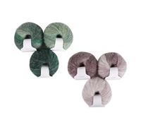 Asudaro Laine Mohair Douce, 3/6Pièces Laine Multicolore Fil Fil Arc-en-ciel Doux écheveaux Laine Longue Laine Mouton Laine Peignée Fil Laine Mohair Bricolage Châle écharpe Fil Crochet