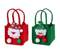 Asudaro Sacs à bonbons de Noël, 1/2 pièces 10 cm x 9 cm x 9 cm, sacs à pommes de Noël, décoration de Noël, sacs à bonbons pour chocolat, fête, bonbons, biscuits, mariage