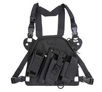 Asudaro Sacs de Harnais de Poche, Radio Talkie walkie Poche de Poitrine Sacs Utilisé dans Les Sports de Course, Les Sports Cyclistes, Les défis extrêmes, la randonnée et Le Camping
